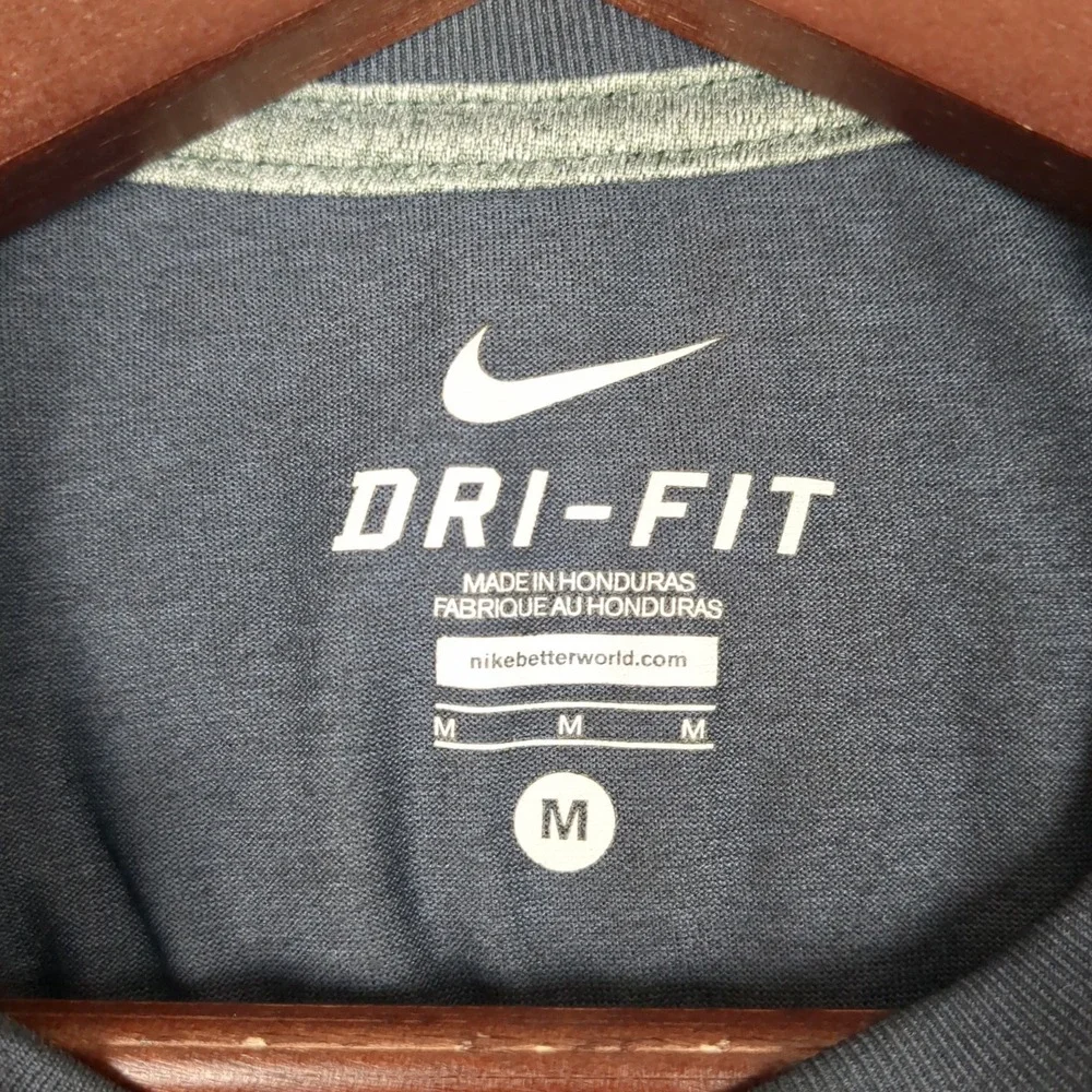 Nike Mens Dri-FIT Short Sleeve Training‎ Shirt Charcoal Gray Size M
